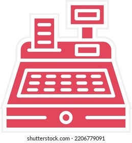 Vector Design Cash Register Icon Style