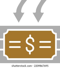 Estilo de icono de retroceso de diseño de vectores