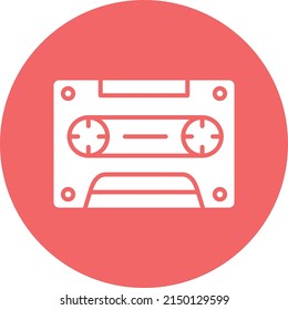 Vector Design Cassette Icon Style