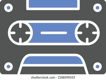 Estilo de icono de cassette de diseño de vectores