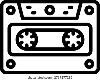 Vector Design Cassette Icon Style