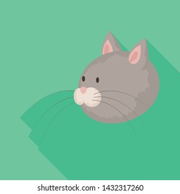 Vector design of cat and face symbol. Collection of cat and pet vector icon for stock.
