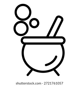 Estilo de ícone do caldeirão de design de vetor