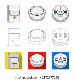 Vector design of cctv and camera icon. Set of cctv and system stock vector illustration.