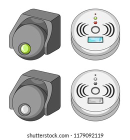 Vector design of cctv and camera icon. Collection of cctv and system stock vector illustration.