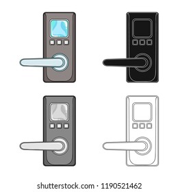 Vector design of cctv and camera sign. Set of cctv and system vector icon for stock.