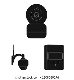 Vector design of cctv and camera sign. Collection of cctv and system stock vector illustration. Vector design of cctv and camera sign. Collection of cctv and system stock vector illustration.