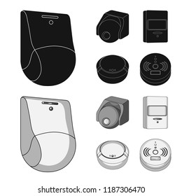 Vector design of cctv and camera symbol. Set of cctv and system stock vector illustration.