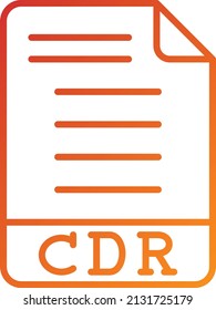 Vector Design CDR Icon Style