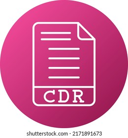 Vector Design CDR Icon Style