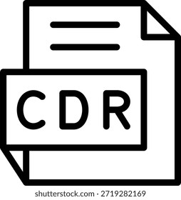 Diseño de Vector CDR Icon Style