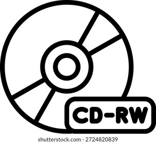 Vector Design CD+RW Icon Style