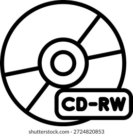 Vector Design CD-RW Icon Style