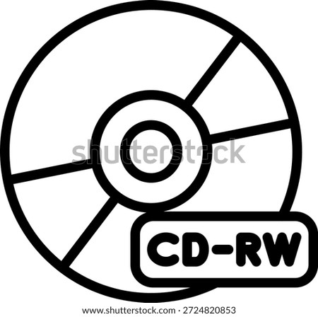 Vector Design CD-RW Icon Style