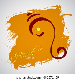 Vector design for celebrating Ganesh Chaturthi.