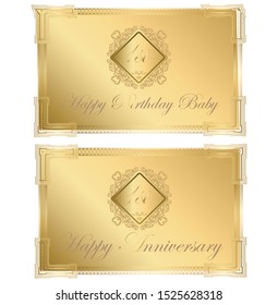 Vector design of celebration greeting, white background