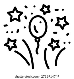 Estilo del icono de la celebración del diseño del Vector