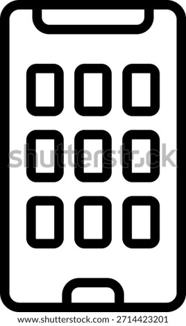 Vector Design Cellular Phone Icon Style