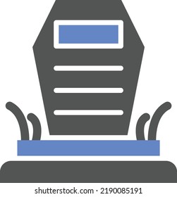 Vector Design Cemetery Icon Style