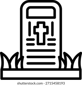 Vector Design Cemetery Icon Style