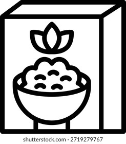 Vector Diseño Cereal Icon Style