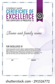 vector design certificate. 