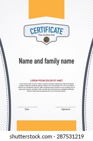 vector design certificate. luxury, modern,
