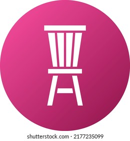 Estilo de icono de la silla de diseño del vector