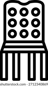 Estilo del icono de la silla del diseño del Vector