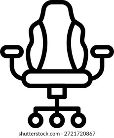 Estilo del icono de la silla del diseño del Vector