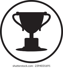 vector design of champion trophy in competition. vector illustration