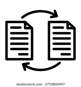 Estilo de icono de cambio de diseño de Vector