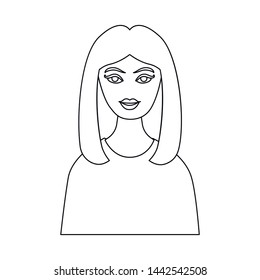 Vector design of character and avatar sign. Set of character and person stock vector illustration.