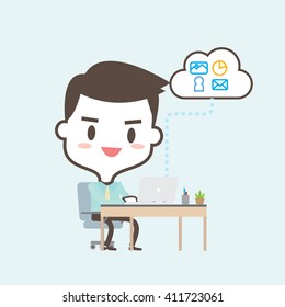 vector design character business man