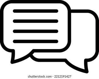 Estilo de icono de conversación de diseño de vectores