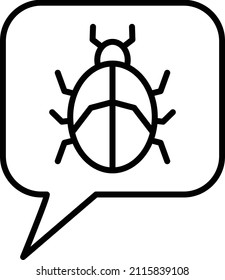 Vector Design Chat Virus Icon Style