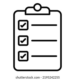 Vector Design Checklist Icon Style
