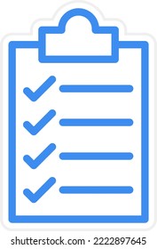 Vector Design checklist Icon Style