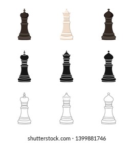 Vector design of checkmate and thin icon. Set of checkmate and target stock symbol for web.
