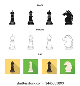 Vector design of checkmate and thin logo. Collection of checkmate and target vector icon for stock.
