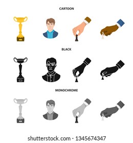 Vector design of checkmate and thin sign. Collection of checkmate and target stock symbol for web.