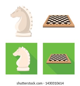 Vector design of checkmate and thin sign. Set of checkmate and target stock symbol for web.