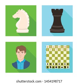 Vector design of checkmate and thin sign. Set of checkmate and target stock symbol for web.