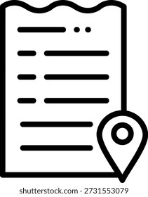 Vector Design Checkout Address Icon Style