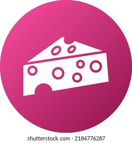 Estilo de icono de queso de diseño de vectores