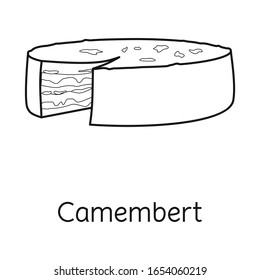 Diseño vectorial de queso y logotipo de maasdam. Elemento web del icono del queso y vectorial de pieza para stock.