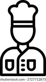 Vektor Design Chef Icon Stil