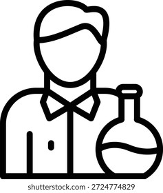 Vector Design Chemist Icon Style