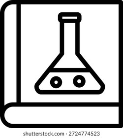 Vector Design Chemistry Book Icon Style