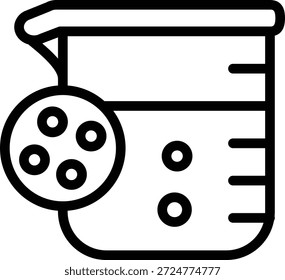Vector Design Chemistry Colloid Icon Style